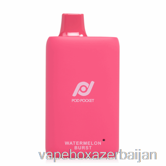 Vape Smoke Pod Pocket 7500 0% Zero Nicotine Disposable Watermelon Burst